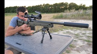 The Quietest Sniper Rifle  Suppressed Subsonic 308 [upl. by Chapin]