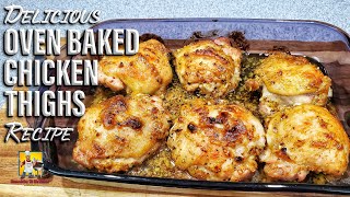 Oven Baked Chicken Thighs  Dinner Ideas [upl. by Nerw]