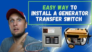 HOW TO INSTALL A PORTABLE GENERATOR TRANSFER SWITCH [upl. by Querida]