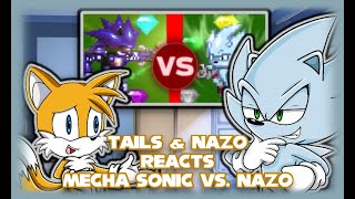 Tails and Nazo REACT to Nazo the Hedgehog vs Turbo Mecha Sonic Sprite Battle [upl. by Virnelli534]