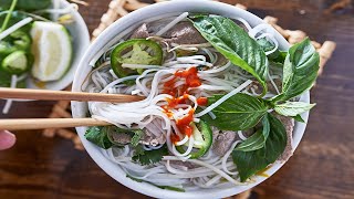 TRADITIONAL PHO RECIPE Authentic Vietnamese Pho Noodle Soup [upl. by Ahtiekahs]