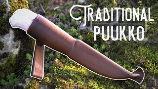 Making a Traditional Finnish quotPuukkoquot Knife from a Puronvarsi blade [upl. by Ttelrahc923]