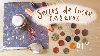 DIY  SELLOS Y LACRE CASEROS  f a c i l 🌸 [upl. by Sclater]