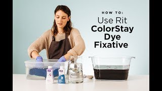 How to Use Rit ColorStay Dye Fixative [upl. by Lenahc173]