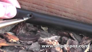 How To Repair Holes in Drip Irrigation Tubing [upl. by Parik]