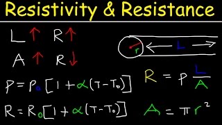 Resistivity and Resistance Formula Conductivity Temperature Coefficient Physics Problems [upl. by Ludvig]