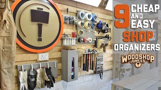 9 Cheap And Easy Shop Organizers  Super Simple HOW TO [upl. by Fairbanks]