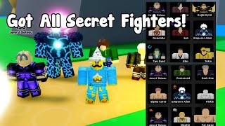 I Got All Secret Fighters In Anime Fighters Simulator Roblox [upl. by Eberto]