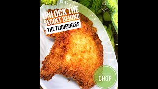 THE SECRET BEHIND A TENDER BREADED PORK CHOP [upl. by Wynne]