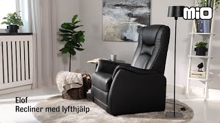 Fåtölj Elof Recliner med lyfthjälp Mio [upl. by Anitirhc]