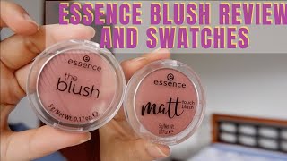 Essence Cherry Me Up Matte Blush vs Befitting Hand and Cheek Swatch [upl. by Aramoix]