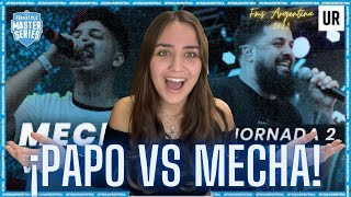 Reaccionando a MECHA VS PAPO´  FMS Argentina Jornada 2 2022 [upl. by Sirahc]