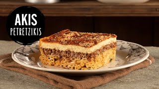 Pastitsio Greek Baked Pasta  Akis Petretzikis [upl. by Annauj934]