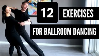 12 Practice Exercises for Ballroom dancing [upl. by Sackey715]