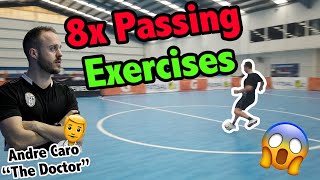 8 Essential Passing Drills For Soccer amp Futsal Players [upl. by Ecnarepmet322]