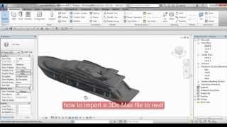 how to import a 3Ds Max file to revit [upl. by Bena]