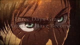 three days grace  animal i have become  s l o w e d [upl. by Cahan679]