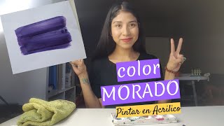 Cómo hacer color MORADO Super facil [upl. by Ecilegna86]