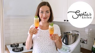 The EASIEST Thermomix Cocktail Peach Bellini  Sophias Kitchen [upl. by Keraj]