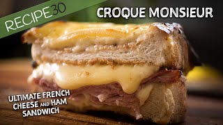 You have to try this Croque Monsieur French Cheese and Ham sandwich [upl. by Naggem]