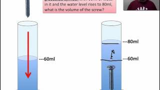 Water Displacement to determine volume [upl. by Haelam]