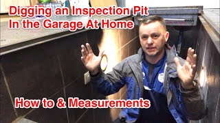 Digging an Inspection Pit in Your Garage at Home How I Did Mine [upl. by Toback]