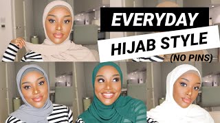 QUICK amp EASY  No Hassle  Hijab Styles NO PIN [upl. by Sacha]