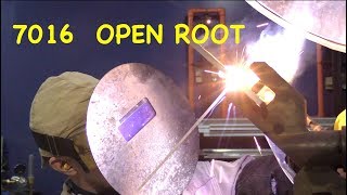 7016 Stick Welding Open Root [upl. by Rolando]