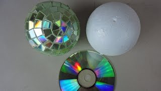 BOLAS DE DISCOTECA CON CD RECICLADOS [upl. by Wadlinger946]