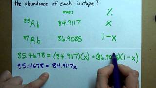 How to Find the Abundance of Each Isotope [upl. by Arramas772]