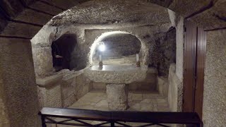 The Catacombs Beneath the Church of the Nativity [upl. by Oiramej]