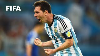 🇦🇷 Lionel Messi  FIFA World Cup Goals [upl. by Zachar343]