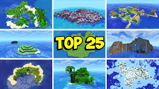 TOP 25 Minecraft ISLAND SEEDS 121 Java amp Bedrock [upl. by Rusert3]