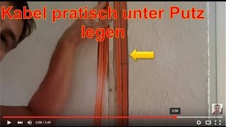 Kabel praktisch unterputz legen im Altbau LAN Kabel [upl. by Gage]