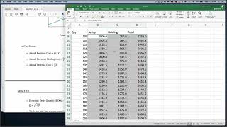 EOQ with MS Excel [upl. by Eduam]