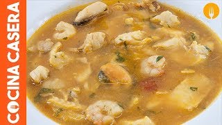 Sopa de pescado sencilla [upl. by Marie-Jeanne]