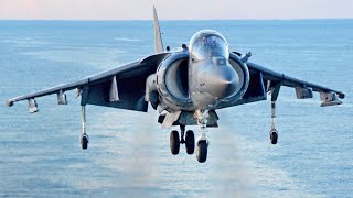 McDonnell Douglas AV8B Harrier Vertical Takeoff Short Takeoff Vertical Landing Video Compilation [upl. by Oisacin426]