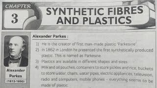 8th class  Physical science  3Synthetic Fibres and Plastics lesson  question and answers [upl. by Jeanne]