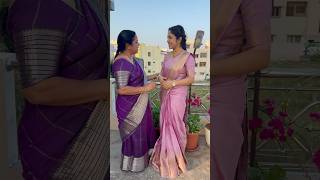 Saree amp Blouse  aadyabysiri 💜💟 trending viralshort shorts viralvideo india india explore [upl. by Ailegave]