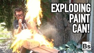 Exploding Paint Can  Dust Explosion Demonstration [upl. by Gayn350]