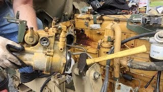 FMTV CAT3116 BIG ENGINE COMPONENTS Removal 70 [upl. by Rizan]