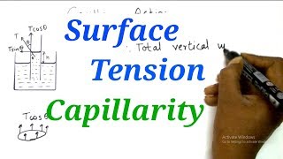 Capillary Action  Derivation amp Numericals  Surface Tension  Physics  HSC 12th Science [upl. by Kuo]