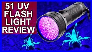 51 UV Flashlight and Blacklight Review [upl. by Adnawahs]