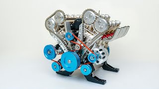 How to Build V8 Car Engine  Full Metal 8 Cylinder [upl. by Ohcamac]