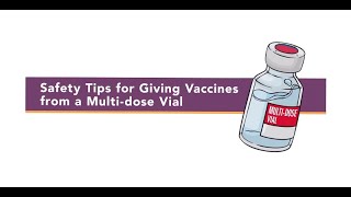 MultiDose Vaccine Vial Injection Safety Tips [upl. by Rysler323]