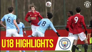 U18 Highlights  Manchester United 42 Manchester City  The Academy [upl. by Akcinat663]