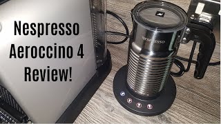 Nespresso Aeroccino 4 Milk Frother Review  Worth upgrading from the Aeroccino 3 [upl. by Neilla]