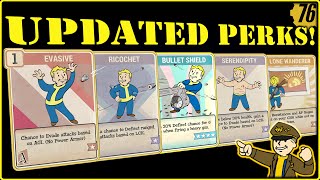 Fallout 76 PTS  Updated Perks Part III  Deflective Evading [upl. by Alicec]