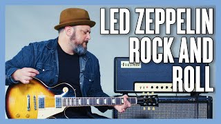 Led Zeppelin Rock And Roll Guitar Lesson  Tutorial [upl. by Chaffin102]