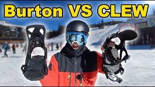 Burton Step On Bindings VS CLEW Snowboard Bindings [upl. by Atirahc]